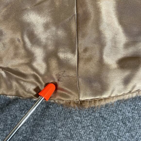 Vintage Voula Mitsakou Mink Fur Shawl Shoulder Wrap One Size Made In Greece - Picture 13 of 16